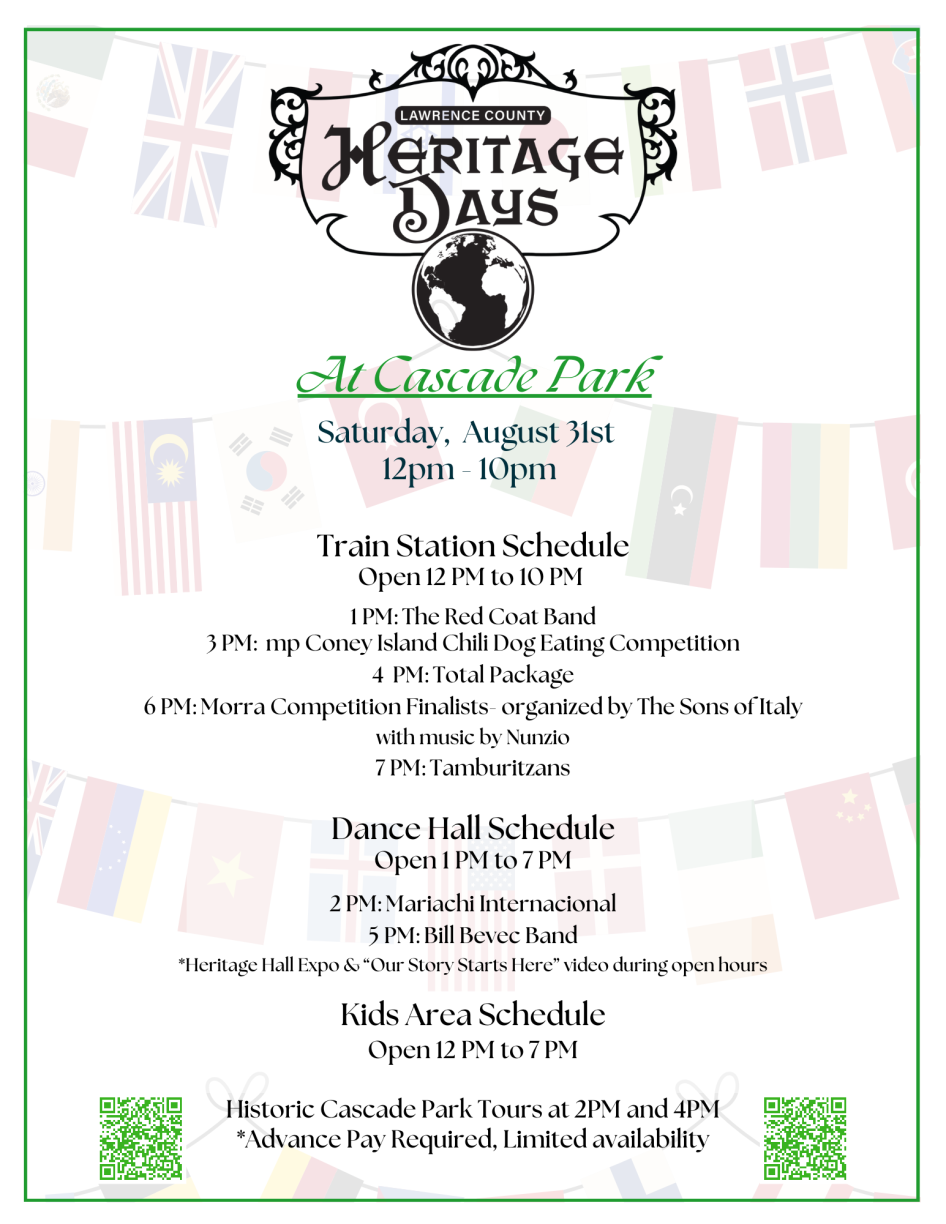 Heritage Days Schedule